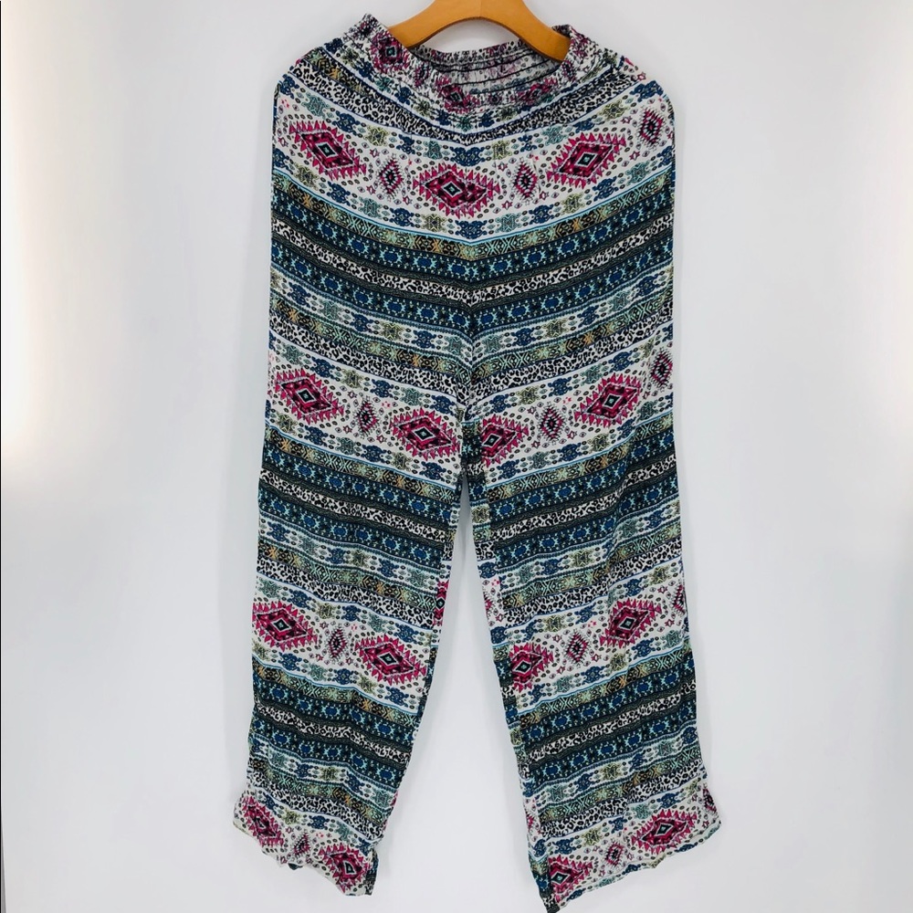 Pink Republic Patterned Wide Leg Pants
